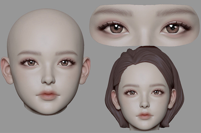 zbrush 人头