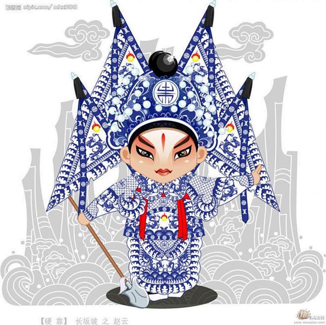 卡通京剧人物