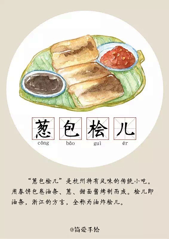 cn 【金华插画师"简爱手绘"原创作品:纸上的美食】 ——  除了兵马俑