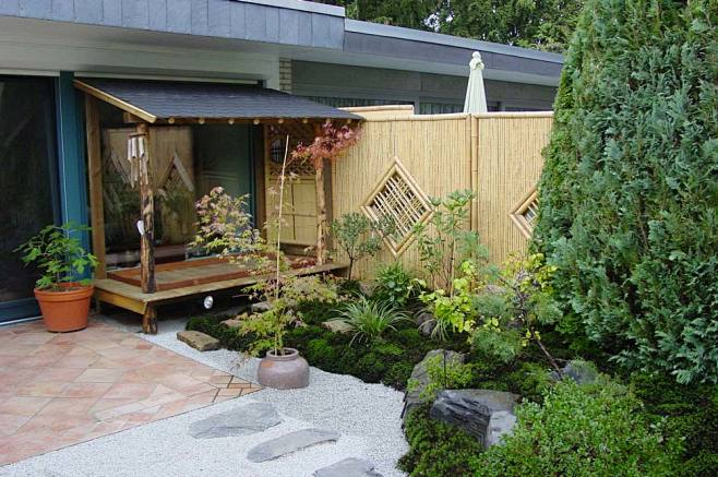 花园设计师suger采集到日式小庭院
