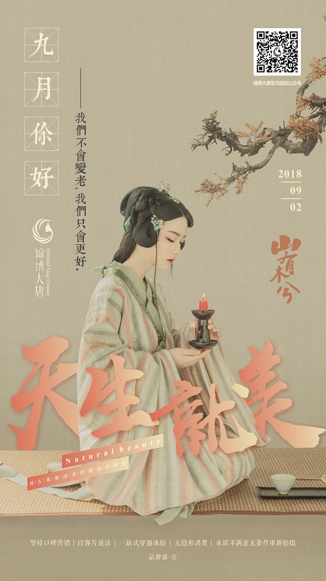 梅大黑丨九月份古装海报山有木兮平面设计未分类采下来率叶插件让花瓣