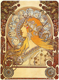 com阿尔丰斯·慕夏(alphonse mucha)高清作品《茶花女》鹿猫lumao采集