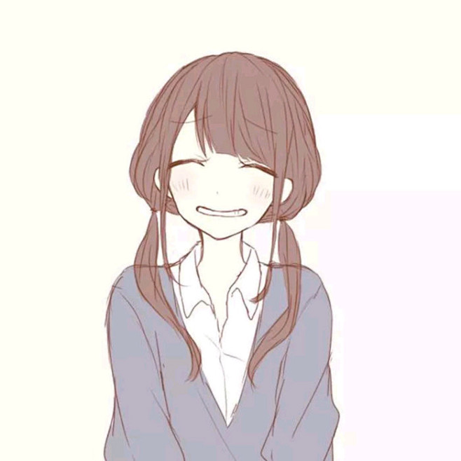 疏璃二次元意境头像小清新高清插画简洁女生呆萌唯美可爱萌萌哒小清新