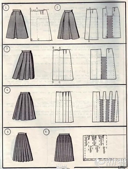 net 图解九种半身裙的制版方法 - 服装打版/工艺讨论 - 穿针引线服装