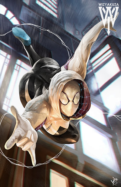 spidergwen格温蜘蛛侠看图美漫图吧百度贴吧