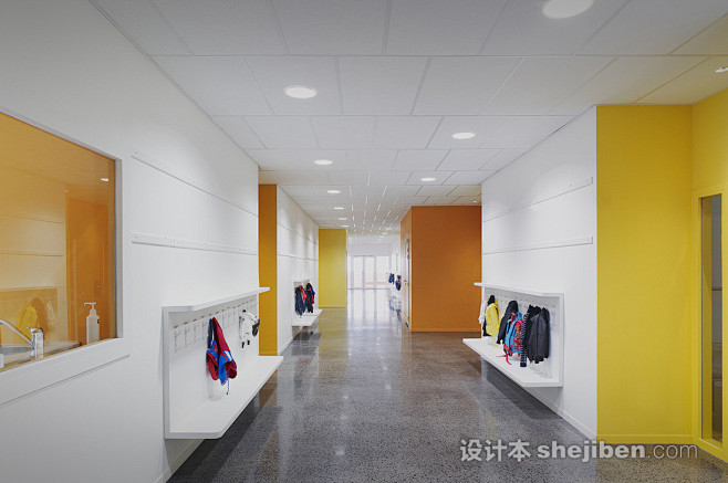 教学楼走廊装修效果图大全欣赏