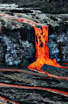 看是黑色彩虹采集到火山 岩浆