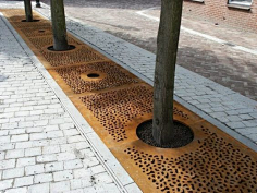 人行道树池和排水沟