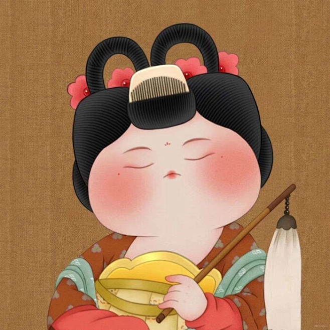 古风汉服唐风头像复原款