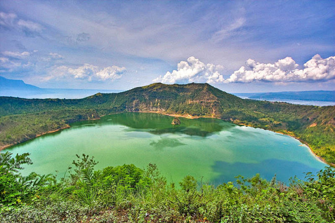 菲律宾,吕宋岛,塔尔火山:火山湖.