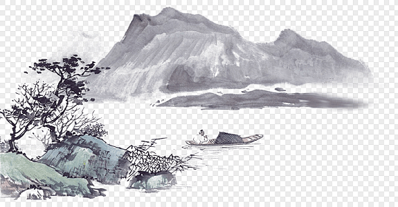 com 中国风重阳节水墨山水-水墨画-水墨背景-水墨画背景-水墨素材 51