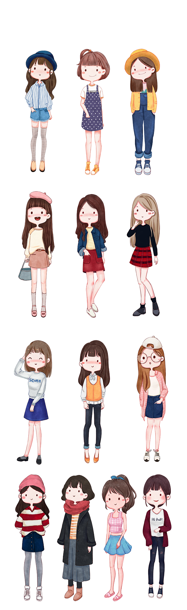 人物插画可爱