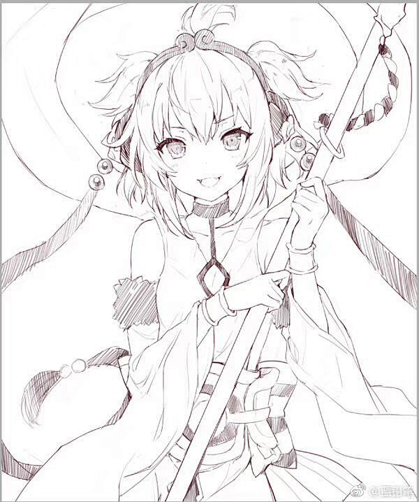 日系插画线稿