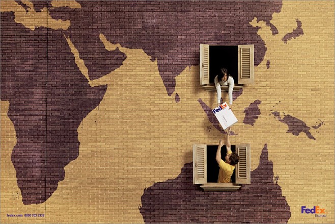 fedex联邦国际快递海报设计