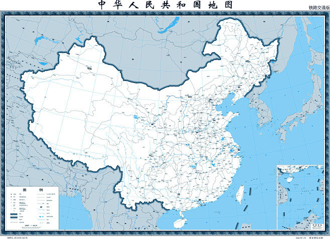 中国地图铁路交通版