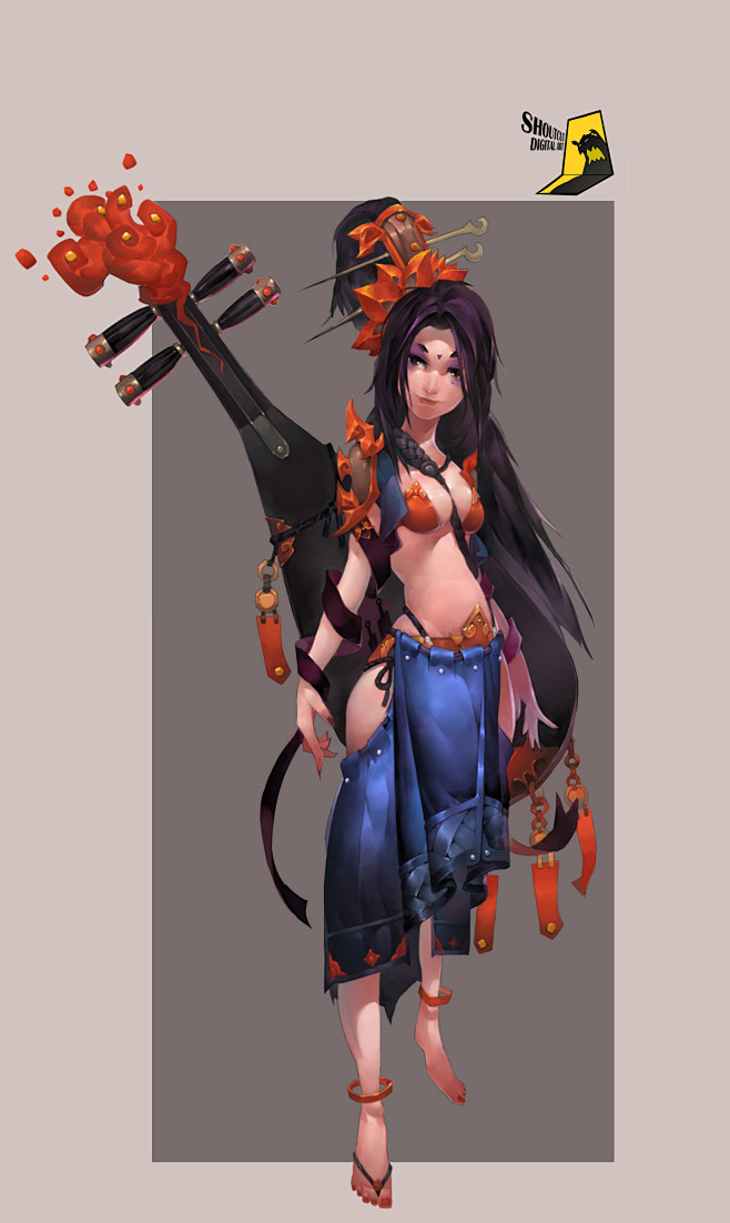 中国风角色原画中国风妖怪设计西游设定魔幻中国风