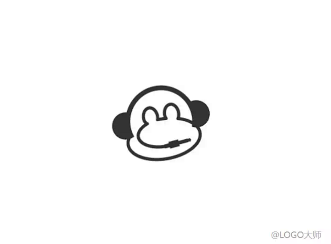 猴子耳机logo