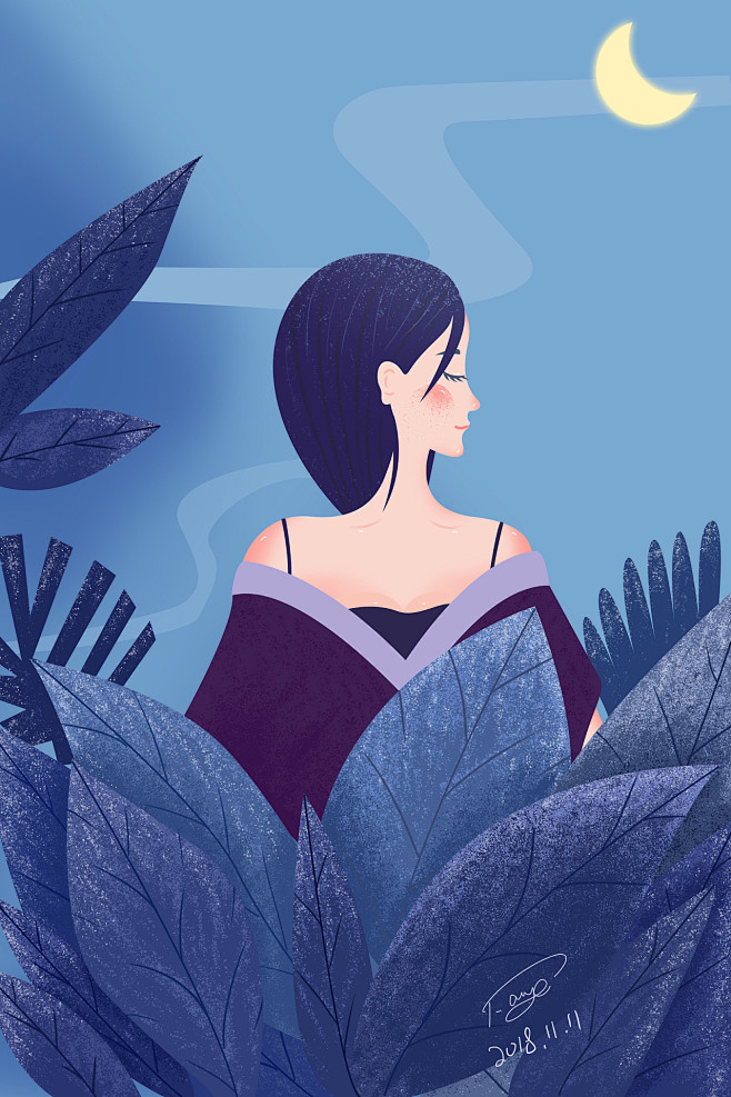肌理插画