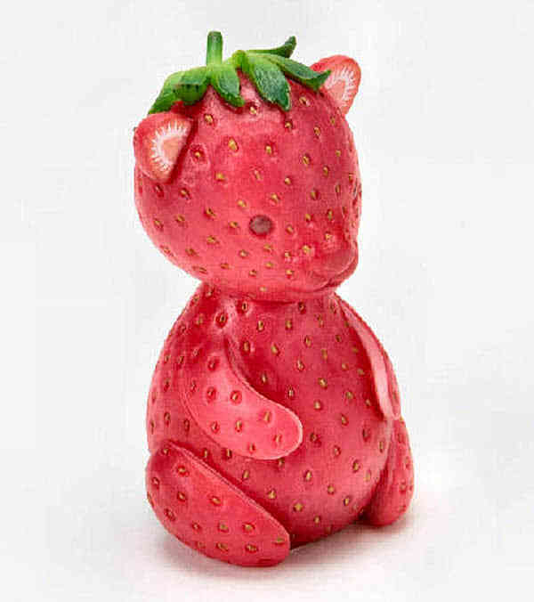 20个有趣的创意水果动物造型水果艺术可爱水果雕刻创意水果拼盘创意