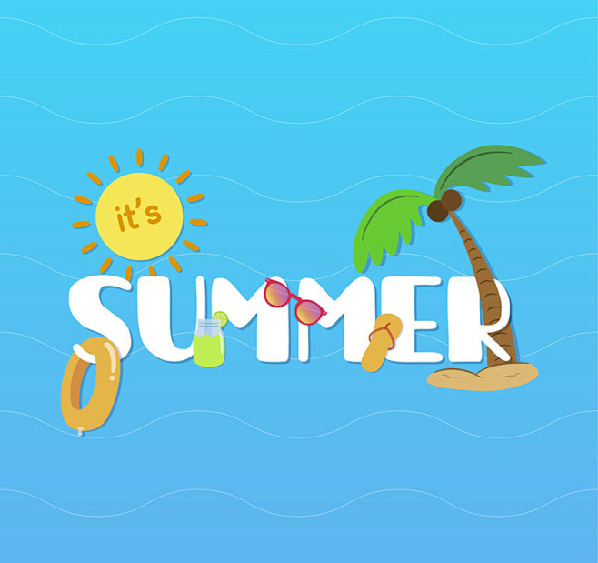 summer-花瓣网|陪你做生活的设计师 | 卡通快乐秋季女孩矢量素材.jpg
