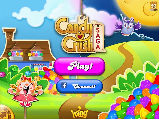 com 可爱消除类ui游戏界面《candycrush》 ui63.com