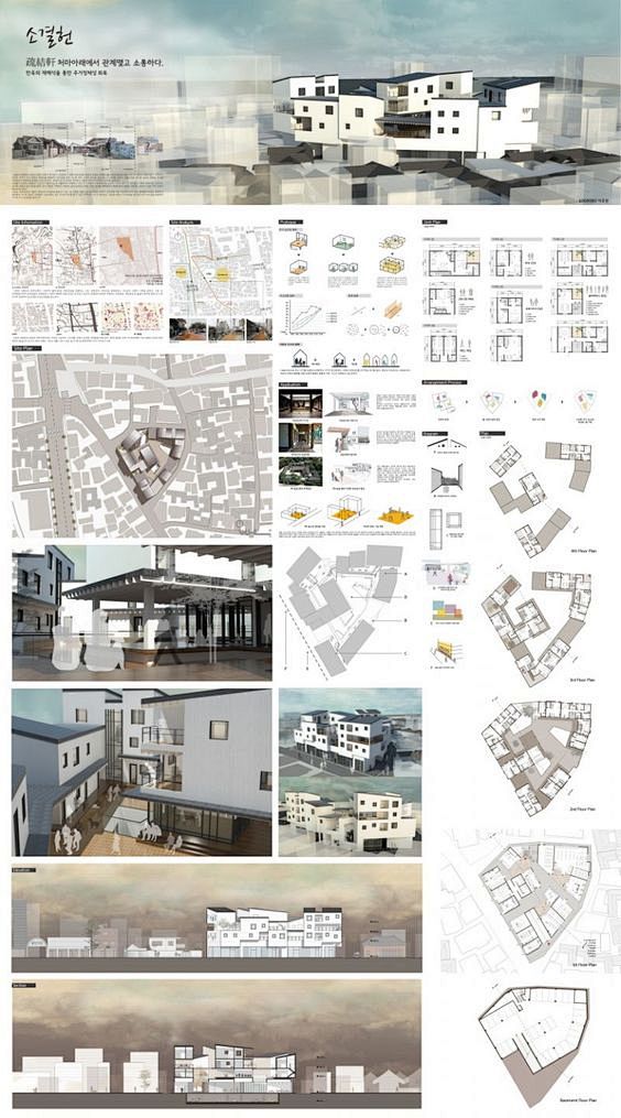 建筑图纸-花瓣网|陪你做生活的设计师 | 建筑排版