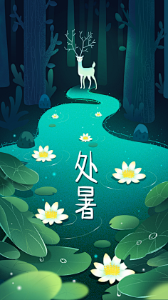 天哥爱手绘采集到学员习作-节气节日闪屏类