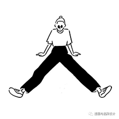 极简线条人物插画(日本人气插画师)