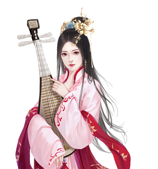 流逝·采集到古风 粉衣琵琶女_00000111_普通