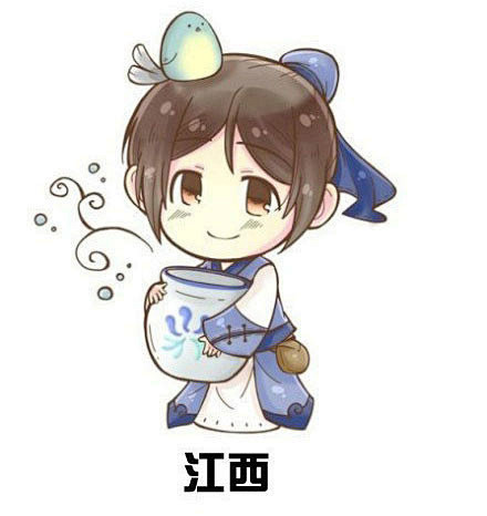 中国省份拟人图