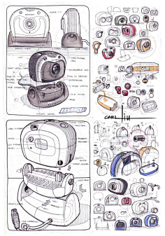 com 产品手绘图.结构分析.多画这样的有好处#工业设计#  weibo.com
