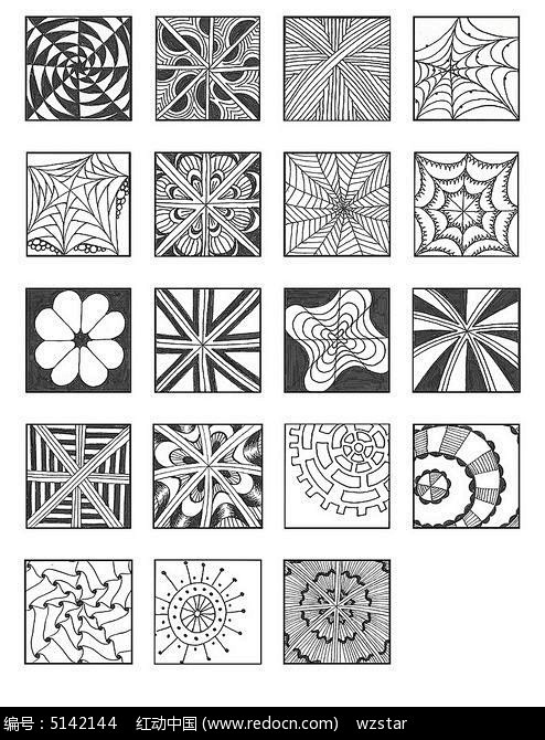com 矢量图案,抽象插画,几何插画,图案插画,几何纹样,平面构成基础