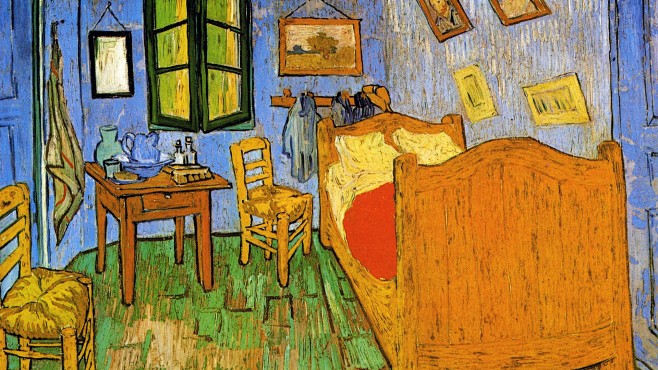 卧室梵高作品赏析油画19201080抽象艺术