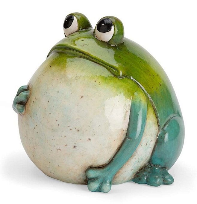 大肚皮青蛙雕像