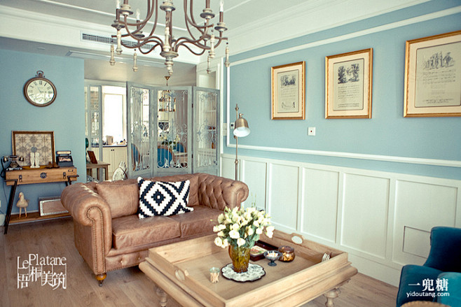 法式美式典雅奢华高贵清新装修效果图风格装修样板房家居家装室内设计