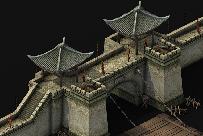 场景-花瓣网|陪你做生活的设计师 | 3d古代哨塔防御塔