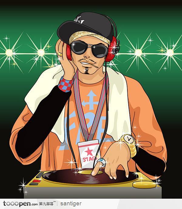 打碟的街舞dj