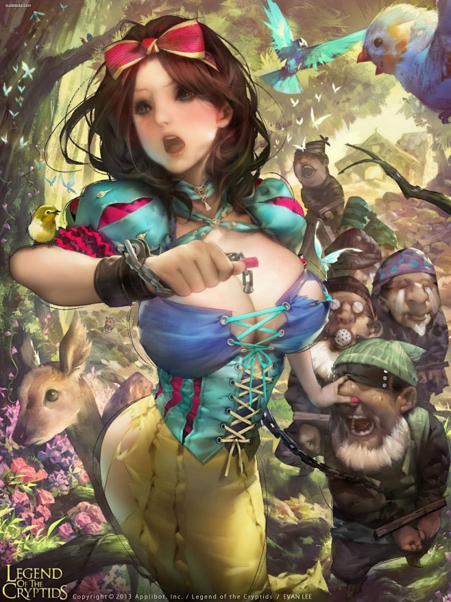 cg游戏场景人物插画原画