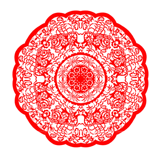 剪纸民族风