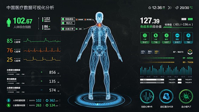 com 医疗数据可视化ui