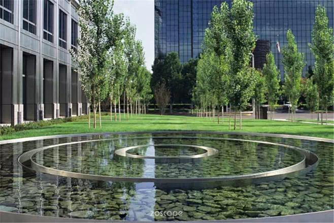 景观水景水景设计zoscape水景意向图园林水景镜面水池静态水景