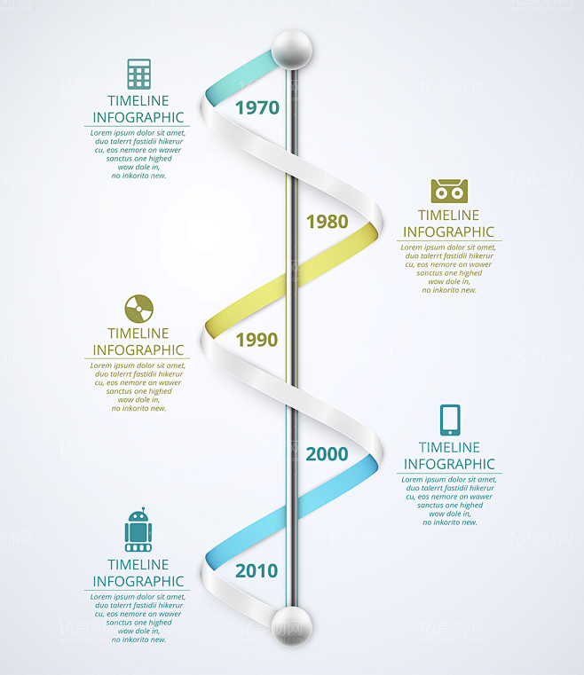 精美商务时间轴设计矢量素材图片id91912矢量商务素材中国16素材网