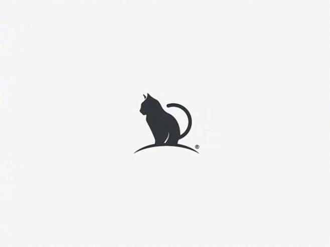 一组趣味的猫logo设计来自logo大师微博