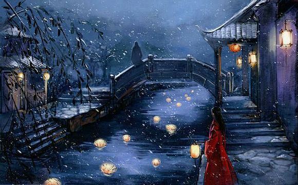 短暂的哭泣采集到不常见的古风插画图