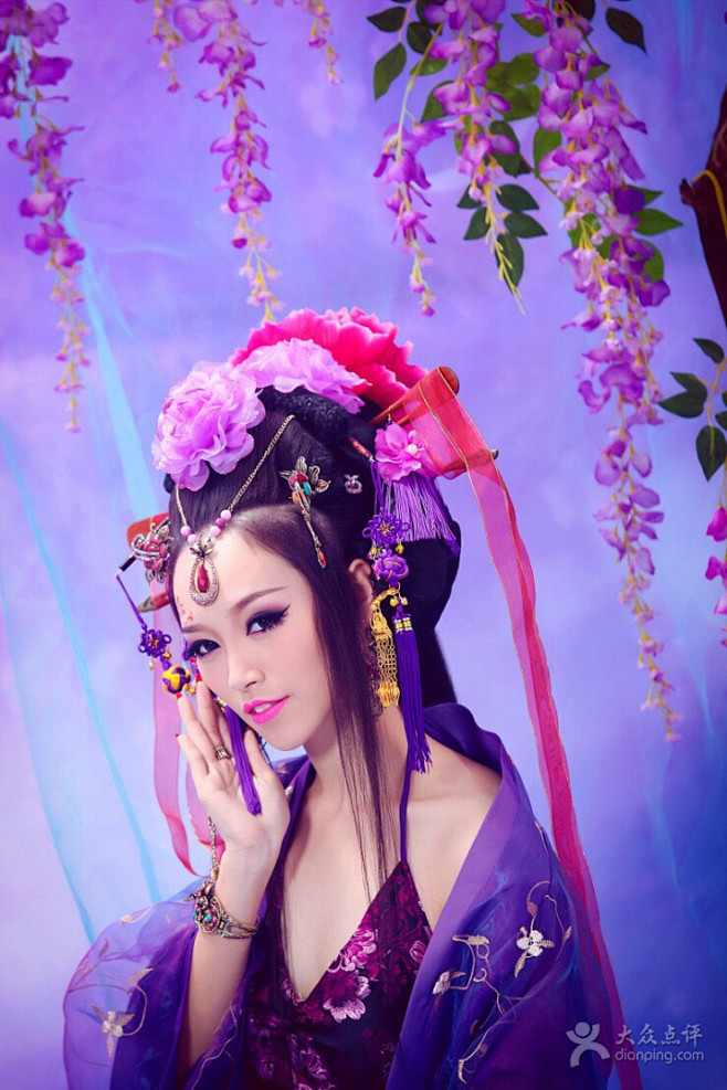 【古装摄影】紫衣美女