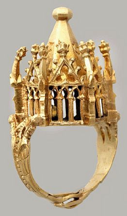 【犹太人结婚戒指】特色就是有顶一个小房子,