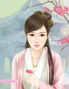 手绘古代风女子