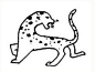 豹子动物简笔画