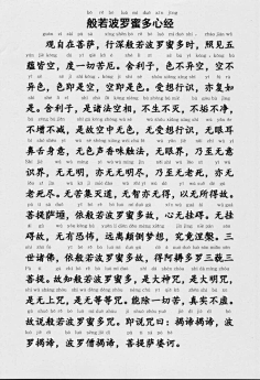 com 心经,全文简体注音版,推荐收藏,转发分享,功德无量,南无观世音