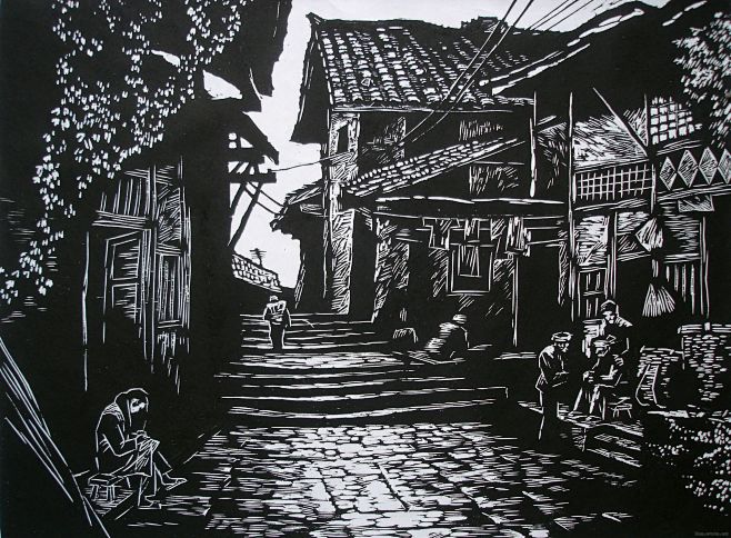 cn [转] 拓印纸版画----及简单制作.--毕卫锋的blog lwsyxx.